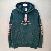 PUMA MEN'S SMALL WICKED GRAPHIC PRINT PULLOVER HOODIE ACID GREEN 636684-60