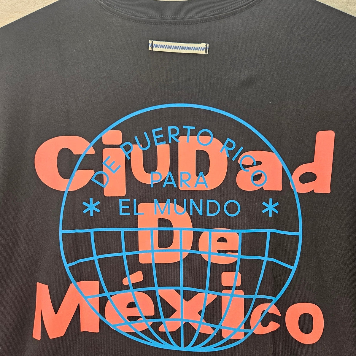 ADIDAS ORIGINAL X BAD BUNNY XL HEAVY OVERSIZED CIUDAD DE MEXICO BLACK KX4478