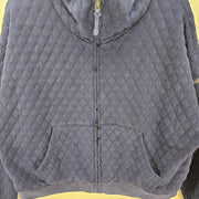 FREE PEOPLE WOMEN'S LARGE PURPLE BLUE DISTRESSED W HOLES AND CUTS