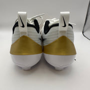NIKE Men's 12 Vapor Speed 3 White/Gold Football Cleats FB3303-103