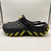 CROCS MEN'S 11 ECHO ICEY RO CLOG BLACK GREEN 211458-001 BACKSTRAP TERRAIN