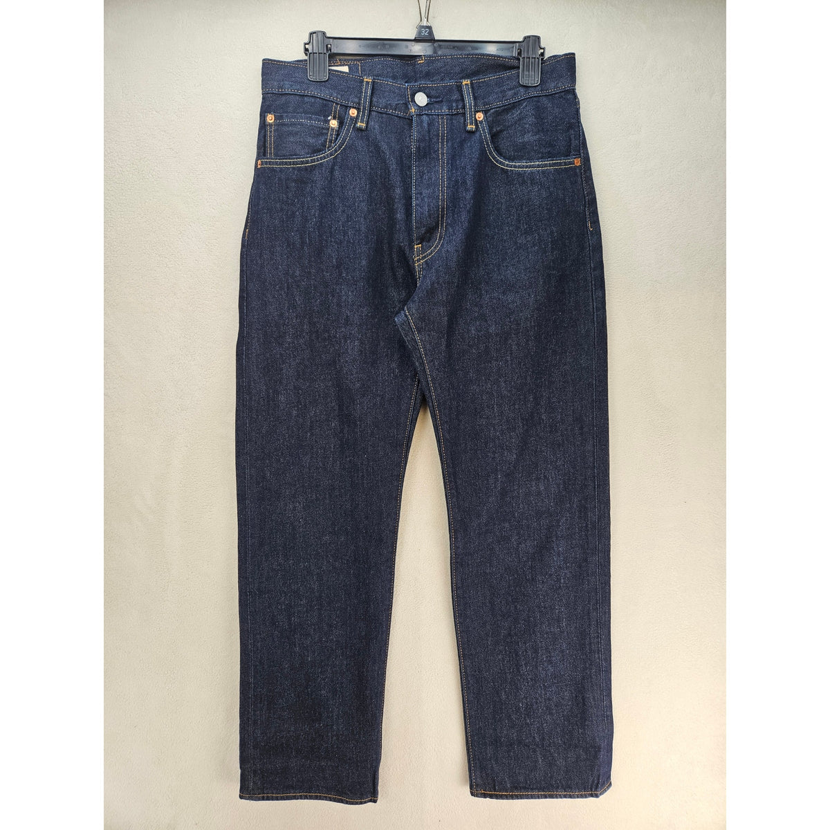 LEVI'S MEN'S 31X30 DARK WASH 555 RELAXED STRAIGHT PREMIUM DENIM JEANS