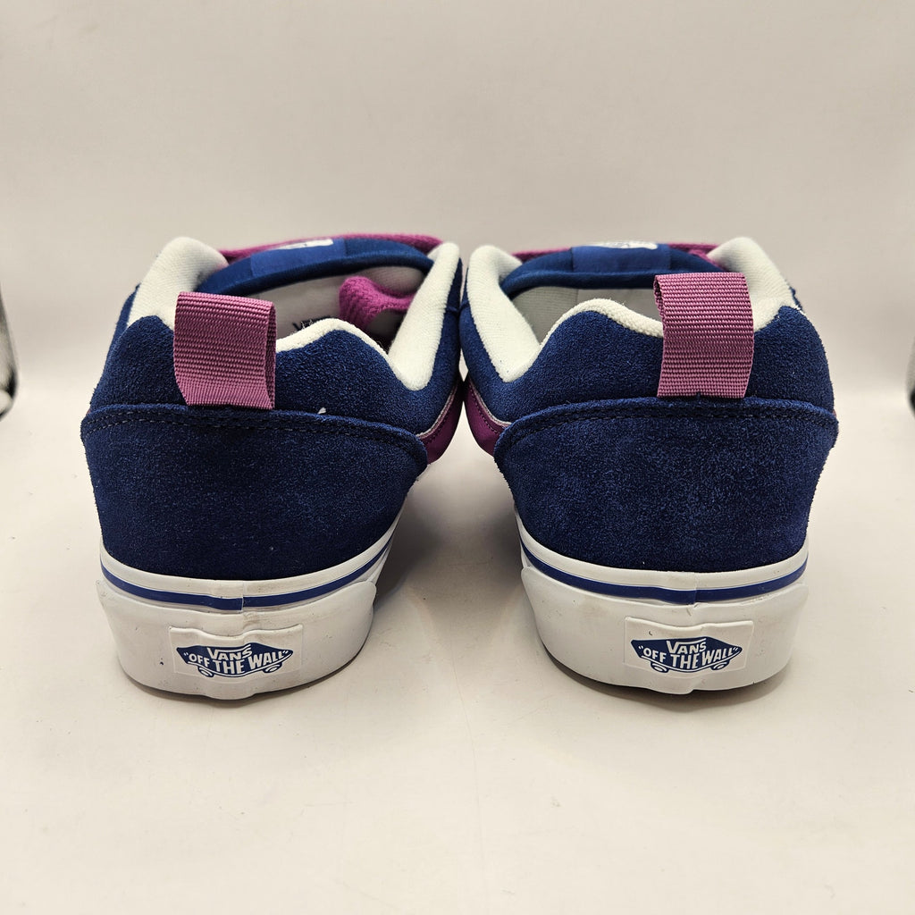 VANS M8 W9.5 KNU SKOOL NAVY BLUE PURPLE SUEDE NWOB LOW TOP SKATEBOARD SNEAKER