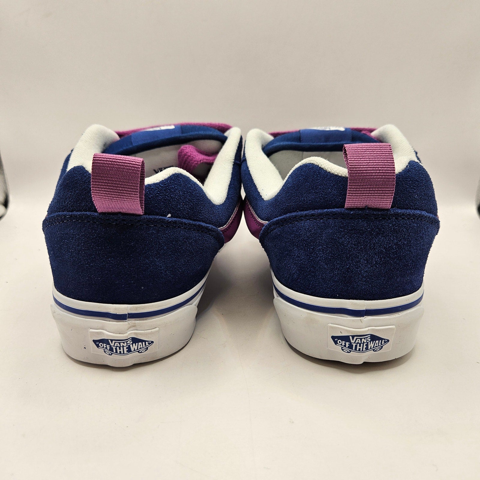 VANS M8 W9.5 KNU SKOOL NAVY BLUE PURPLE SUEDE NWOB LOW TOP SKATEBOARD SNEAKER