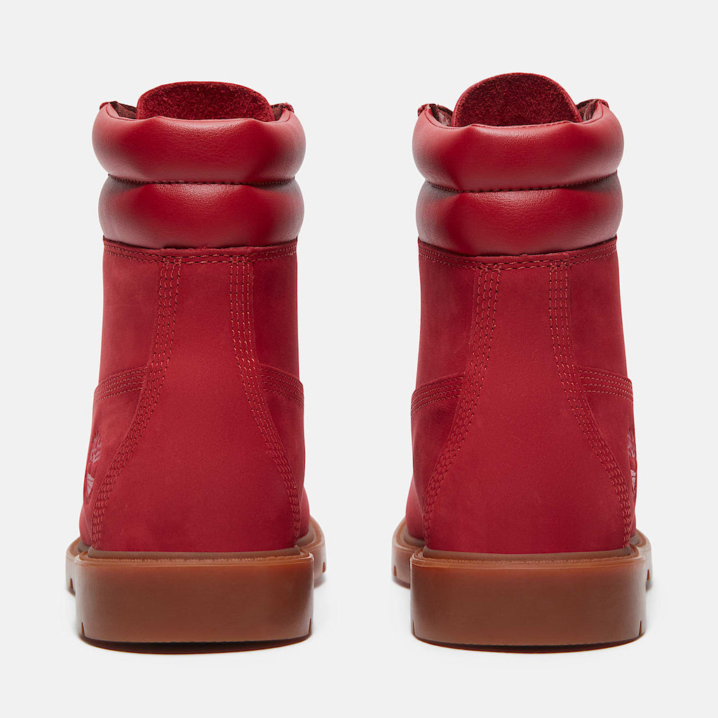 TIMBERLAND WOMEN'S 6 LINDEN WOODS 6-INCH WP BOOT DK RED NUBUCK NIB