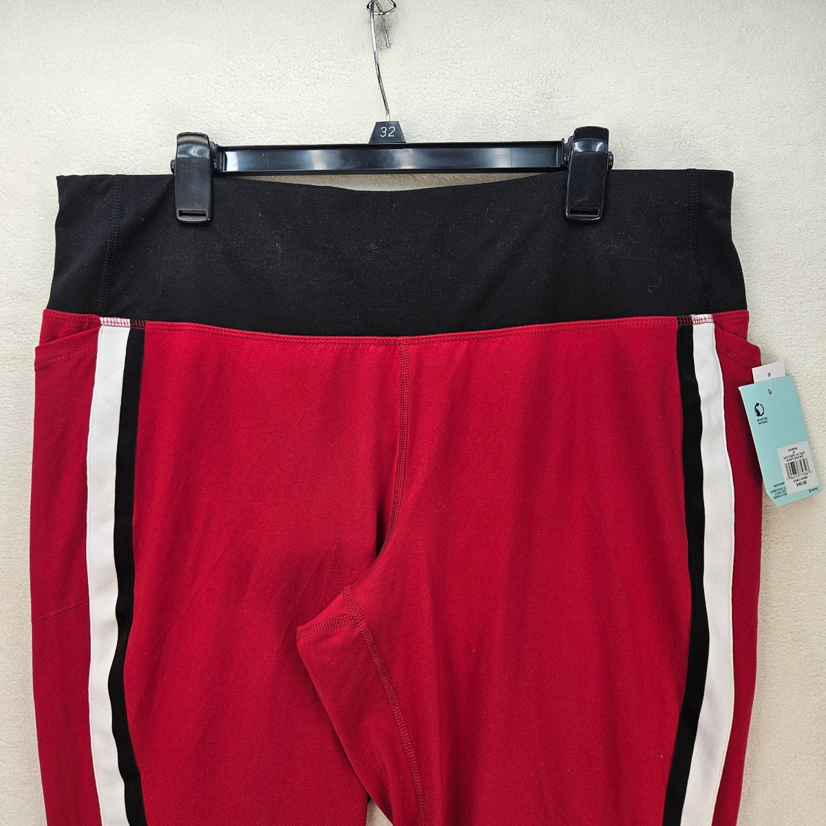 DSG WOMEN'S 2X SIDE STRIPE 7/8 TIGHT HONEY CRISP RED NWT