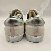 VANS WOMEN'S 6.5 SPORT LOW SUEDE HIGH SHINE WHITE GRAY LOW TOP SNEAKER