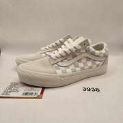 VANS WOMEN'S 6 OLD SKOOL CHECKERBOARD GRAY WHITE NWOB