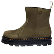 DR MARTENS WOMEN'S 8 DARK OLIVE MILLED NUBUCK WATERPROOF 42022300