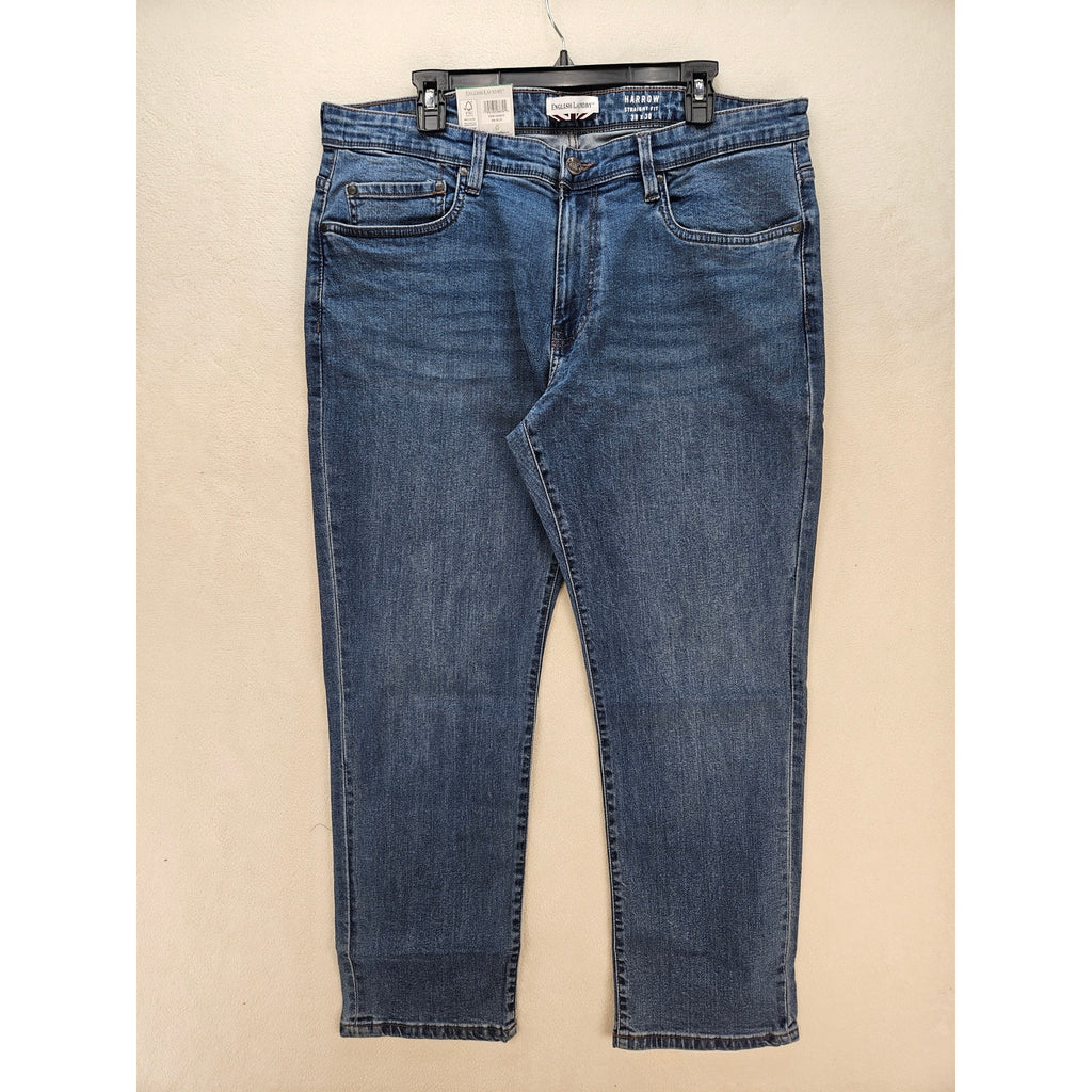 ENGLISH LAUNDRY MEN'S 38X30 SLIM STRAIGHT JEAN NWT MEDIUM WASH