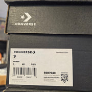 CONVERSE WOMEN'S 9 CHUCK TAYLOR ALL STAR GTX LUGGED LEATHER DARK MOSS GREEN