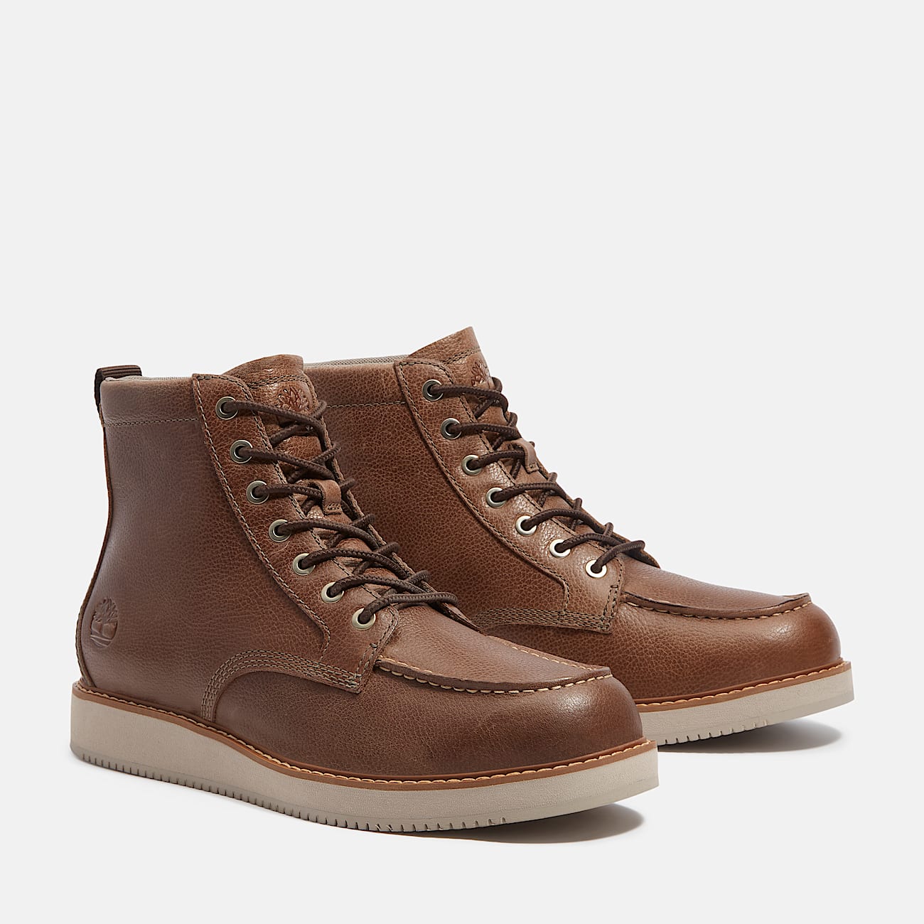 TIMBERLAND MEN'S 8 REDWOOD EDGE ESSENTIAL MID BOOT DARK BROWN FULL GRAIN NIB