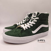VANS WOMEN'S 8 SK8 HI PIG SUEDE DOUGLAS FIR GREEN RARE NWOB