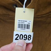 MNML MEN'S MEDIUM BROWN VINTAGE CARGO POCKET PULLOVER HOODIE NWT