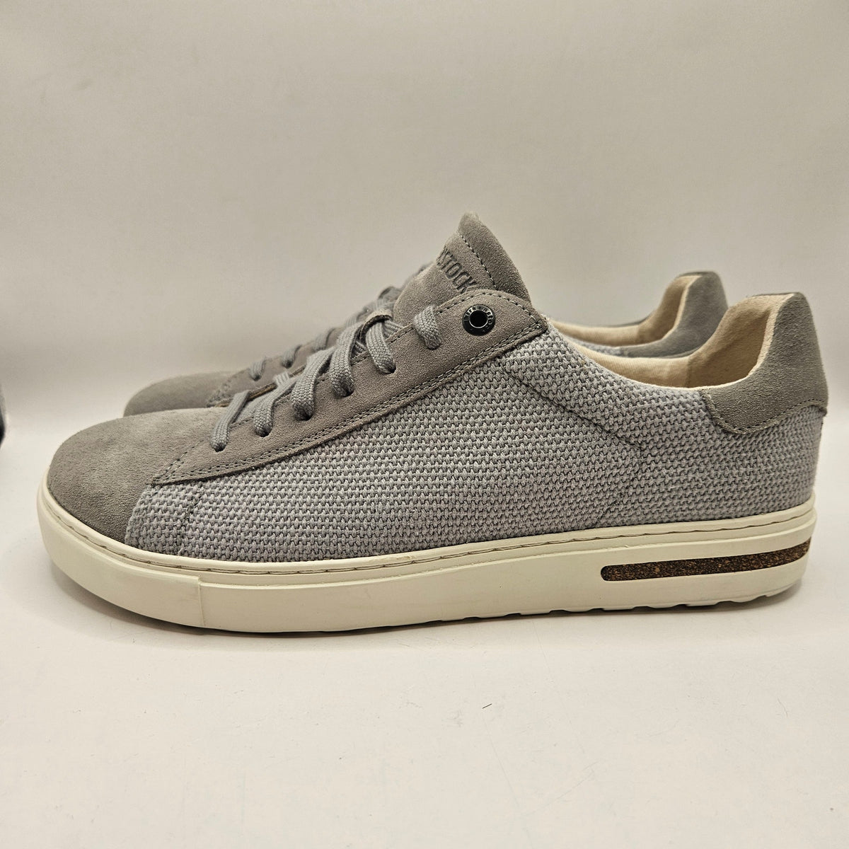 BIRKENSTOCK MEN'S 8 BEND LOW LIGHT GREY TEXTILE LOW TOP SNEAKER MADE IN GERMANY