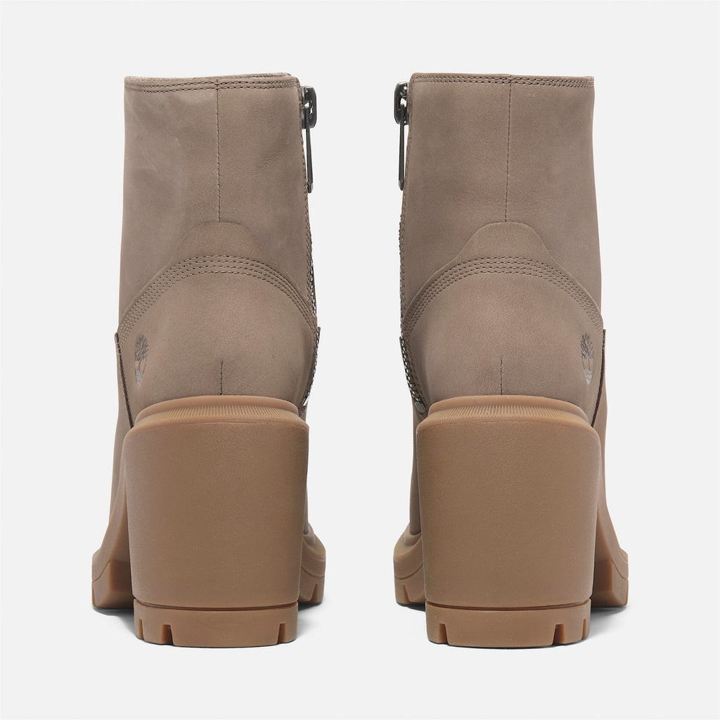 TIMBERLAND WOMEN'S 8.5 ALLINGTON HEIGHTS MID ZIP BOOT TAUPE NUBUCK NIB