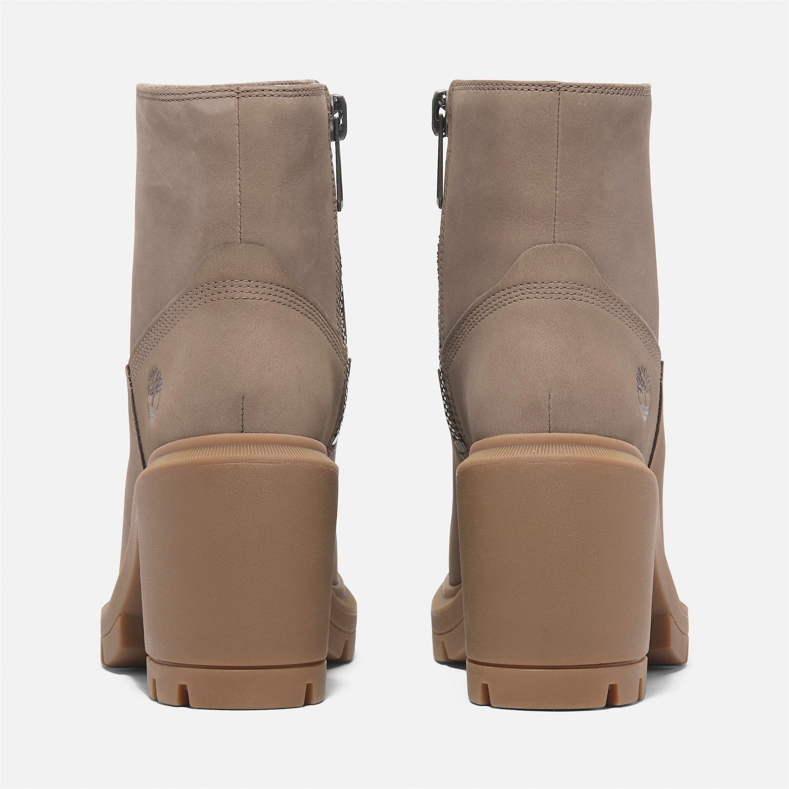 TIMBERLAND WOMEN'S 8.5 ALLINGTON HEIGHTS MID ZIP BOOT TAUPE NUBUCK NIB