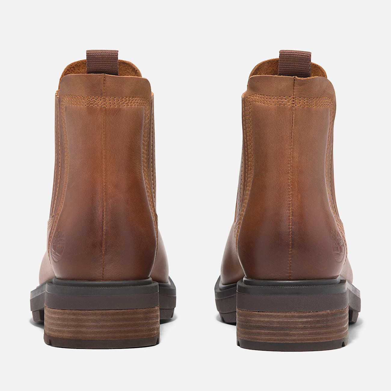 TIMBERLAND WOMEN'S 10 BRIMFIELD MID CHELSEA BOOT MEDIUM BROWN FULL GRAIN NIB
