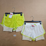 LOT OF 2 - NIKE GIRLS LARGE DRI-FIT TRAINING SHORTS SKORT