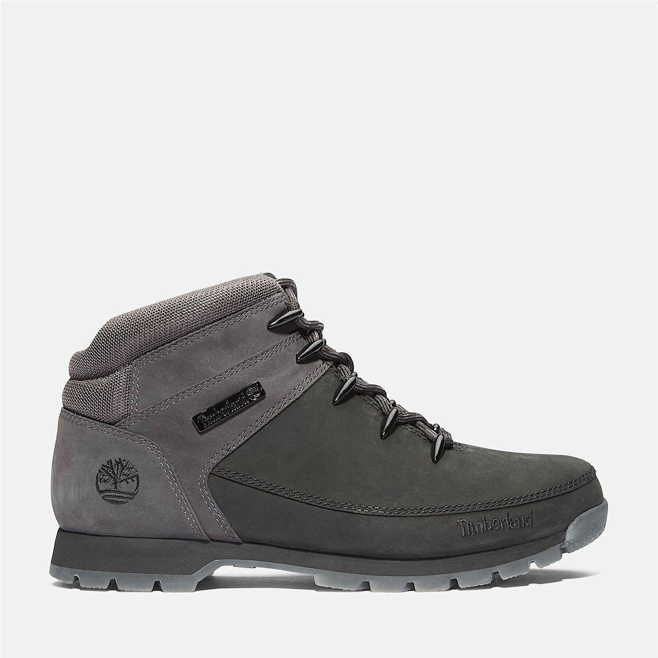 TIMBERLAND MEN'S 13 EURO SPRINT MID LACE BOOT JET BLACK NUBUCK NIB