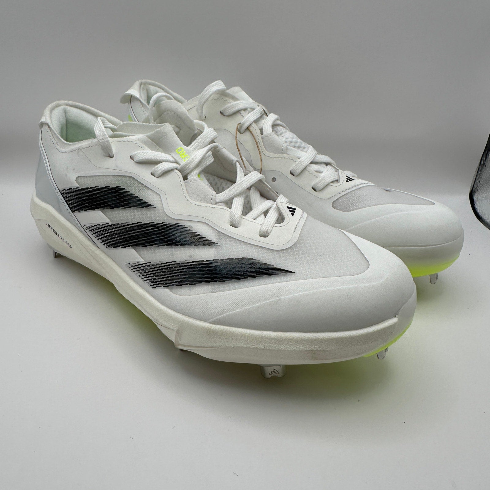 Adidas Adizero Instinct+ Softball Cleats Wms 8.5 White/Neon