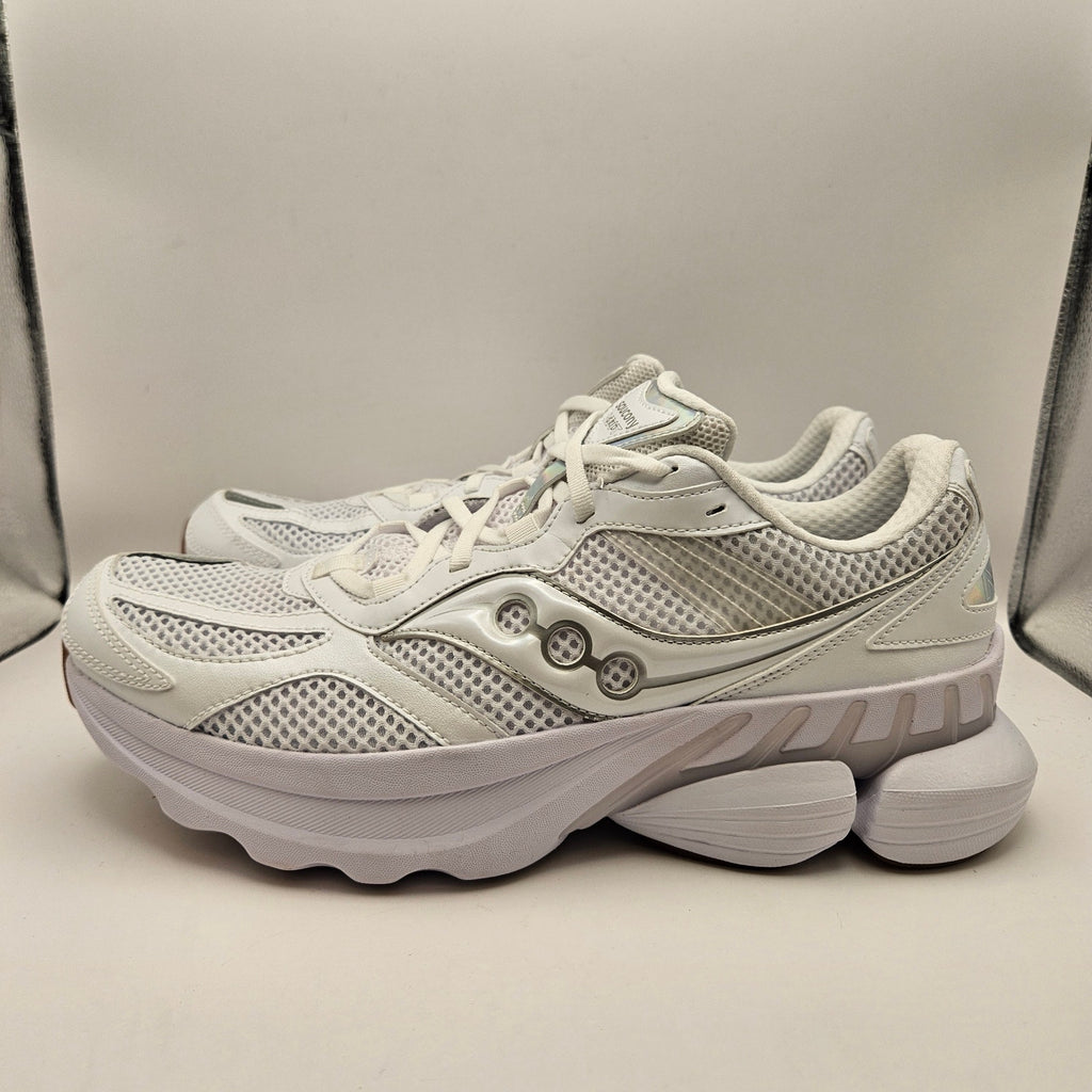 SAUCONY MEN'S 11 GRID NXT WHITE RUNNING SNKR S70797-4 NWOB