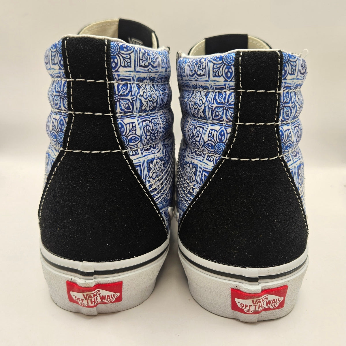 VANS M6/W7.5 SK8-HI BOLT BLACK BLUE LIGHTNING NWOB