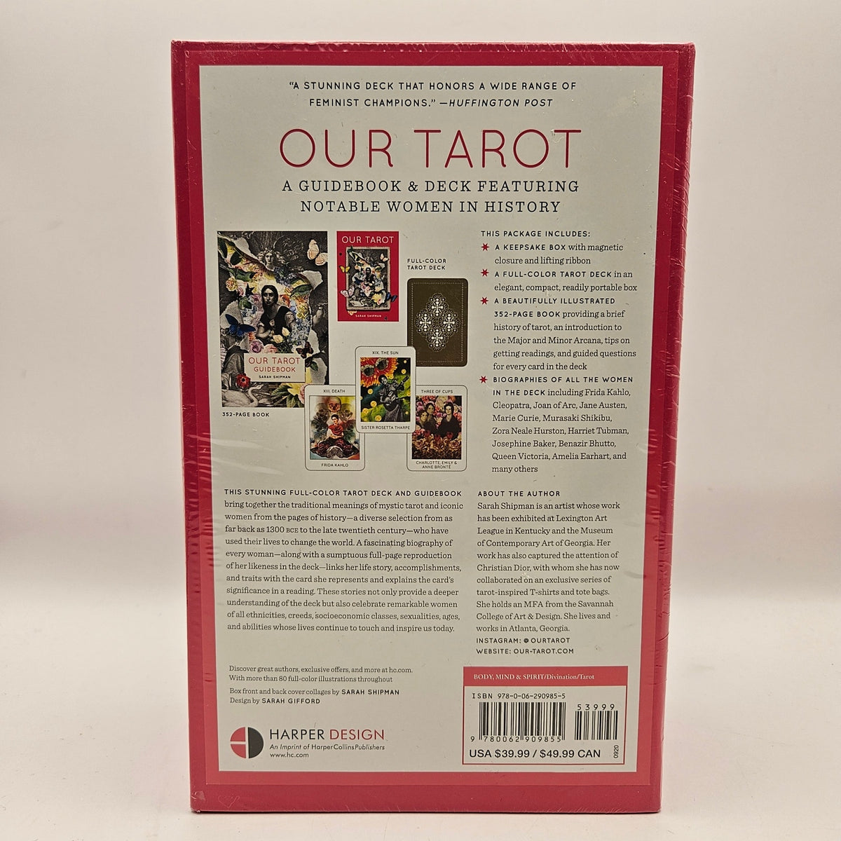OUR TAROT by SARAH SHIPMAN GIFTSET COMPANION BOOK NOTABLE WOMEN IN HISTORY