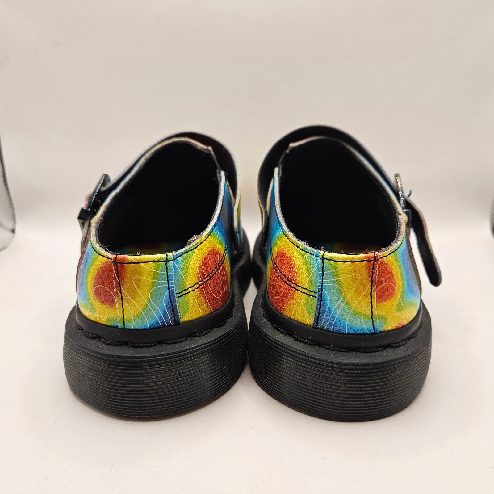 DR MARTENS MEN'S 8 ISHAM GENIX NAPPA RECLAIMED THERMAL MAP SLINGBACK MULE NWOB