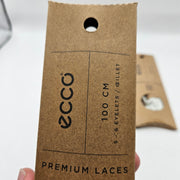LOT OF 4 - ECCO PREMIUM LACES 100CM WHITE FLAT NIB 1X4 PAIRS