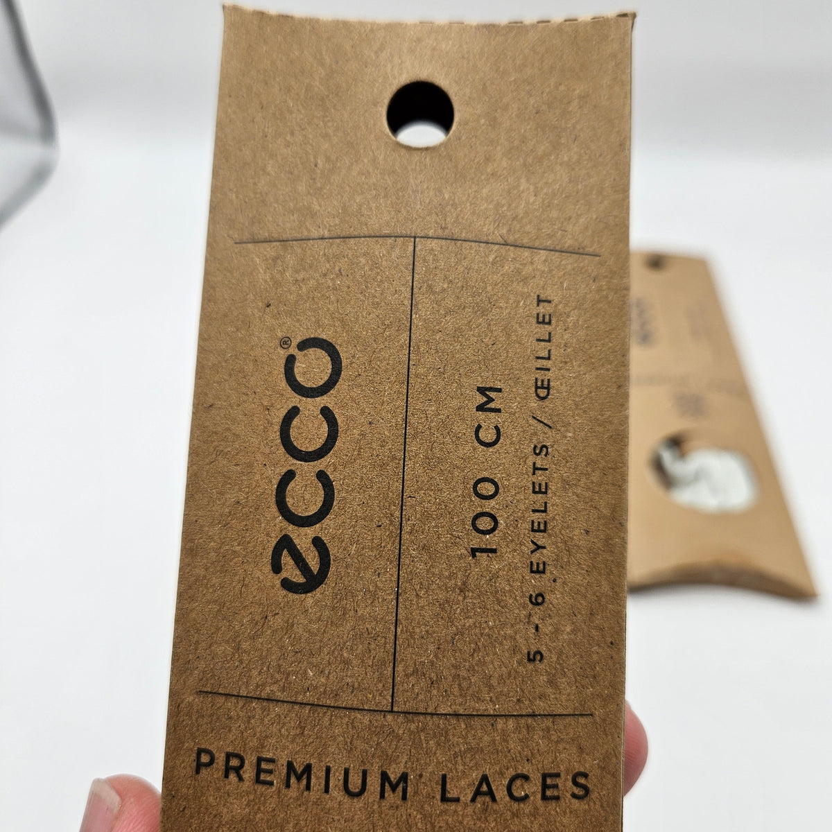 LOT OF 4 - ECCO PREMIUM LACES 100CM WHITE FLAT NIB 1X4 PAIRS