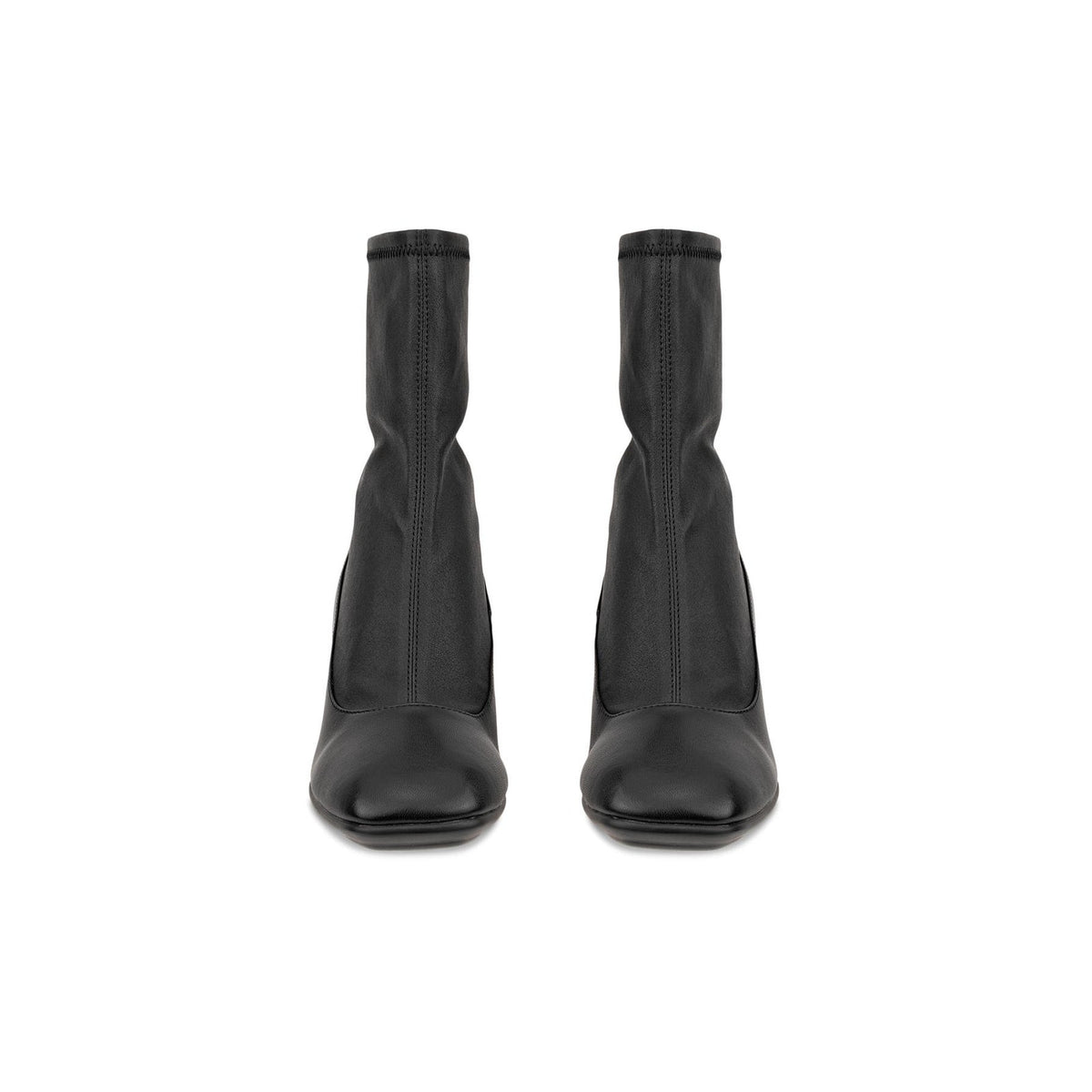 ECCO WOMEN'S 42 SCULPTED ALBA BLOCK 65 BLACK LEATHER HEEL BOOT NIB 23481351052