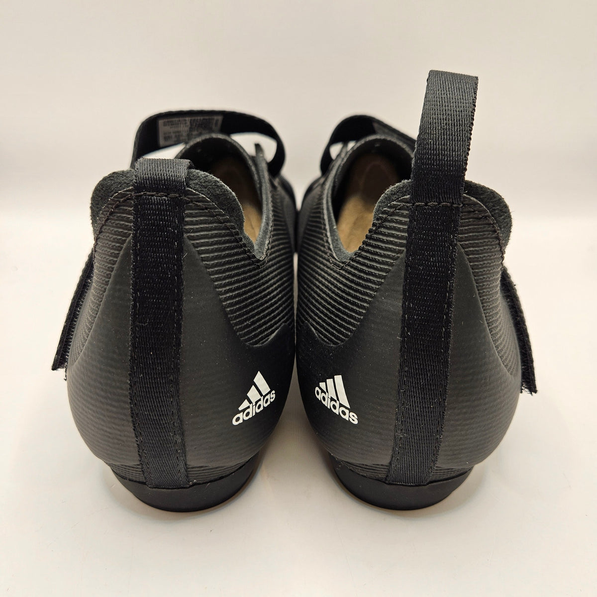 ADIDAS MEN'S 8.5 INDOOR CYCLING CORE BLACK WHITE SHOES GX6544 NWOB
