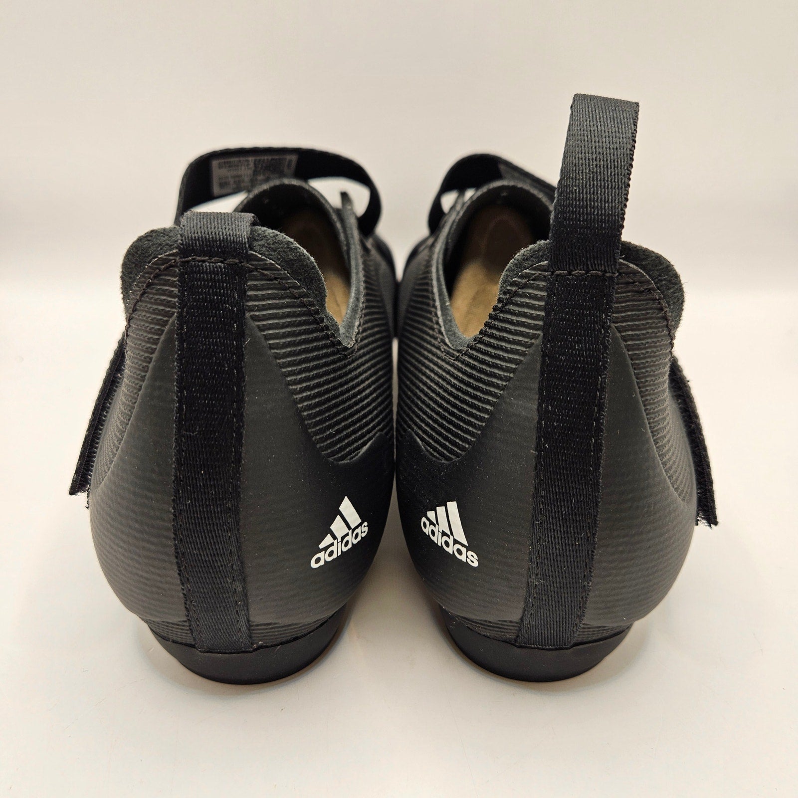 ADIDAS MEN'S 8.5 INDOOR CYCLING CORE BLACK WHITE SHOES GX6544 NWOB
