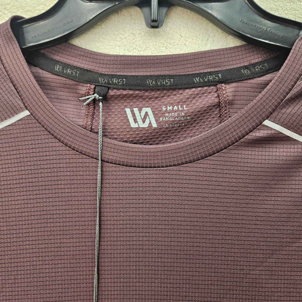 VRST MEN'S SMALL DEEP VIOLET SHORT SLEEVE T SHIRT RUNNING NWT