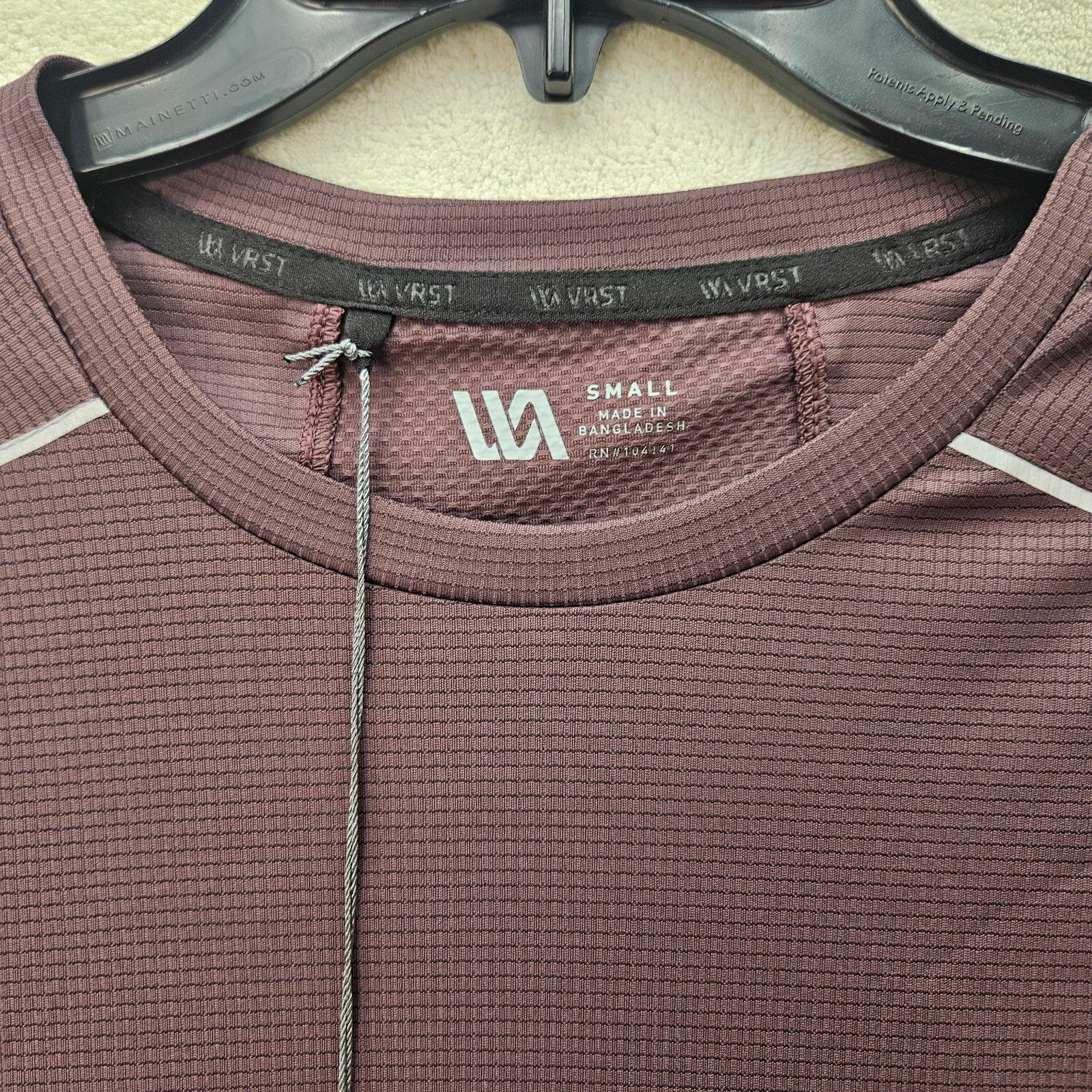 VRST MEN'S SMALL DEEP VIOLET SHORT SLEEVE T SHIRT RUNNING NWT