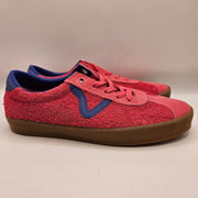 VANS WOMEN'S 9.5 SPORT PINK BLUE SUEDE GUM SOLD LOW TOP SKATE SNEAKER