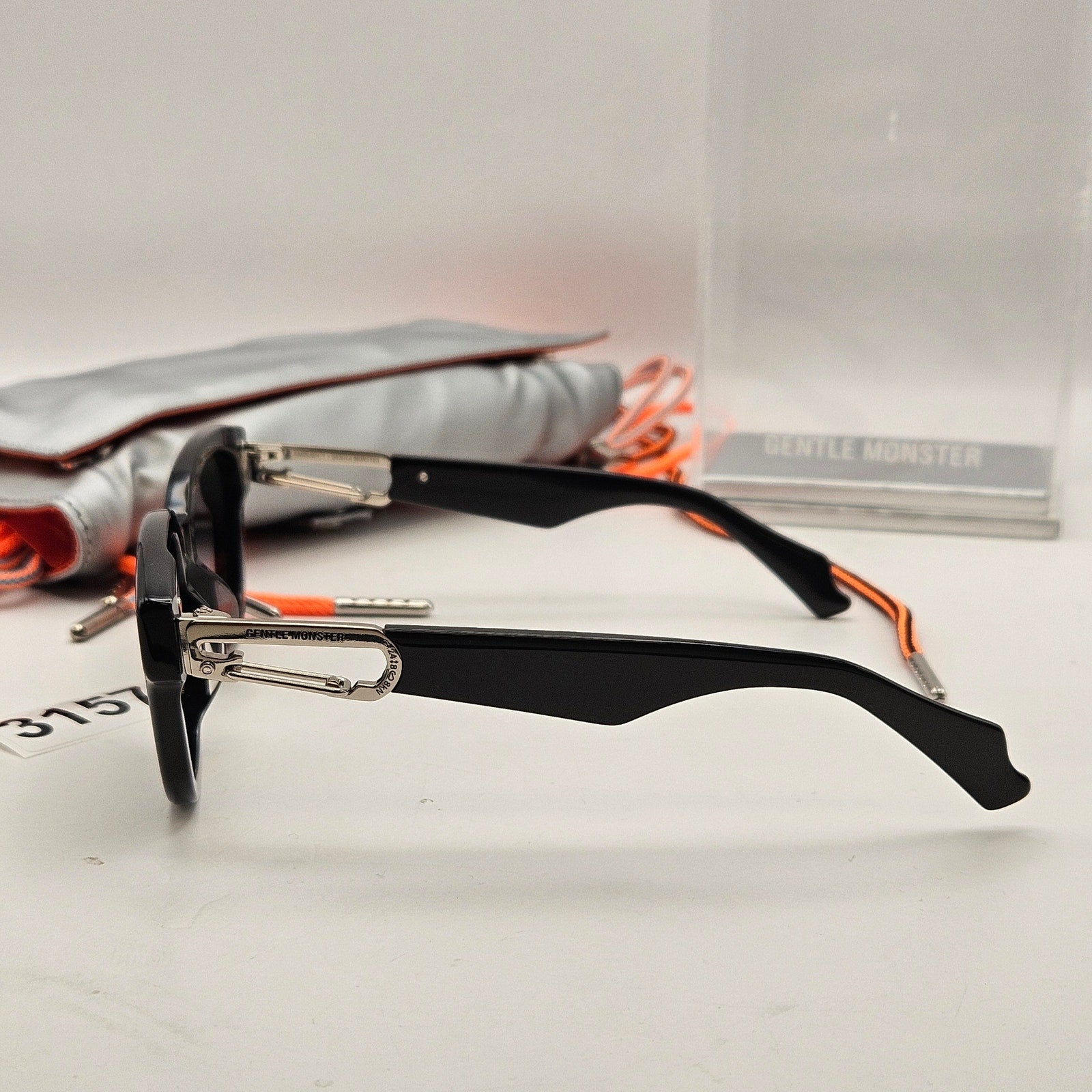 AMBUSH X GENTLE MONSTER CARABINER 1 01 BLACK SUNGLASSES NIB