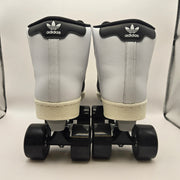 ADIDAS WOMEN'S 5.5 SUPERSTAR HI WHITE BLACK ROLLER SKATES NWOB JS4038