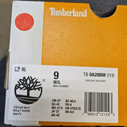 TIMBERLAND MEN'S 9 WIDE NAVY BLUE CEDAR BAY BOAT SHOE TB0A28BM019
