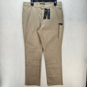 LEE WOMEN'S 16 MEDIUM RELAXED FIT ALL DAY STRAIGHT LEG PANT FLAX NWT