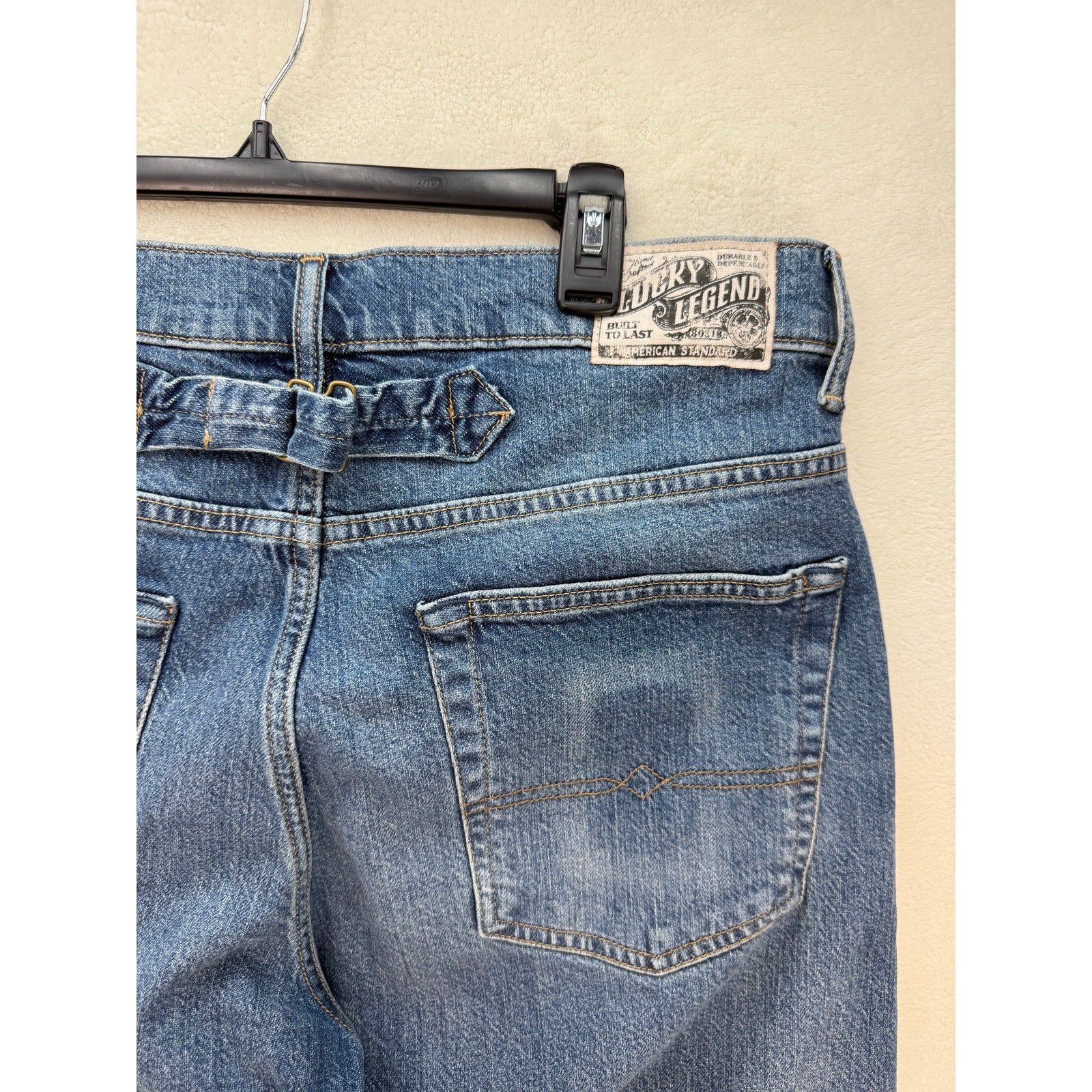 LUCKY BRAND X GOLD RUSH SERIES RARE 33X30 MENS TAPER JEANS VINTAGE STYLE