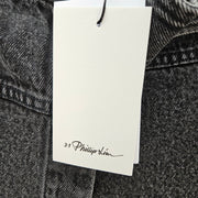 3.1 PHILLIP LIM DENIM WRAP SKIRT WOMEN'S SIZE 0 WASHED BLACK MSRP $450 NWT