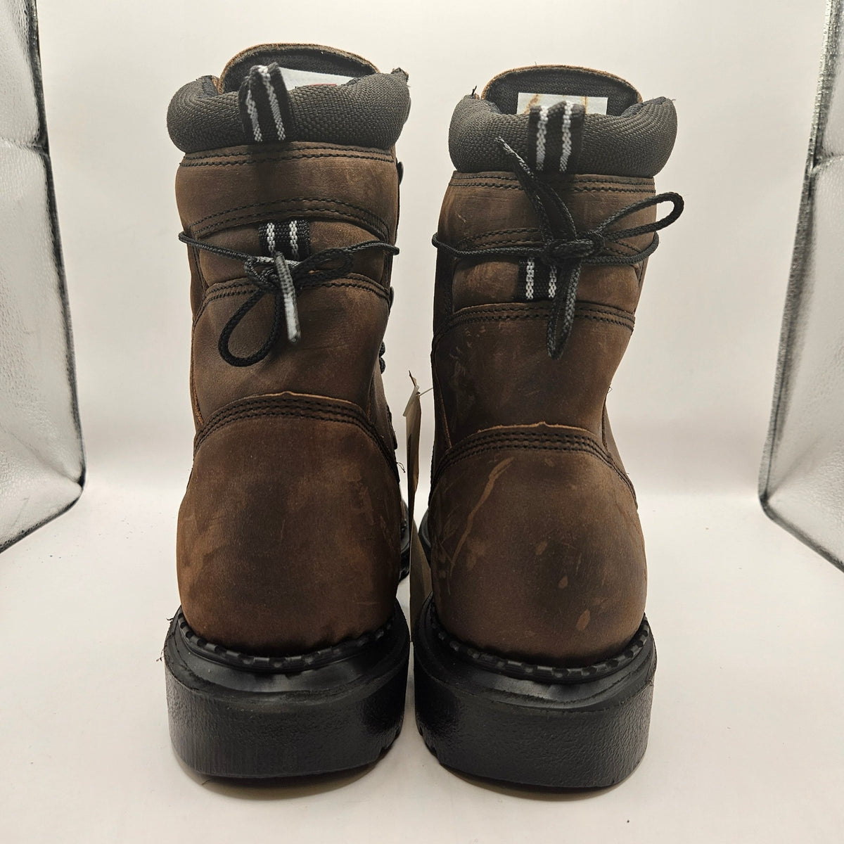 RED WING MEN'S 8.5D 415 DYNAFORCE 6 IN WP SOFT TOE WORK BOOTS BROWN NWOB