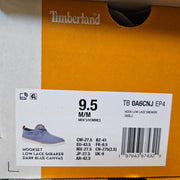 TIMBERLAND MEN'S 9.5 HOOKSET LOW LACE SNEAKER BLUE CANVAS BOAT SHOE TB0A6CNJEP4