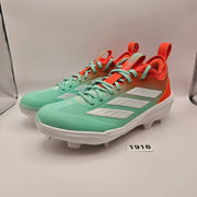ADIDAS MEN'S 8.5 ADIZERO TPU CANDY BASEBALL SNEAKER IMPACT ORANGE WHITE NWOB