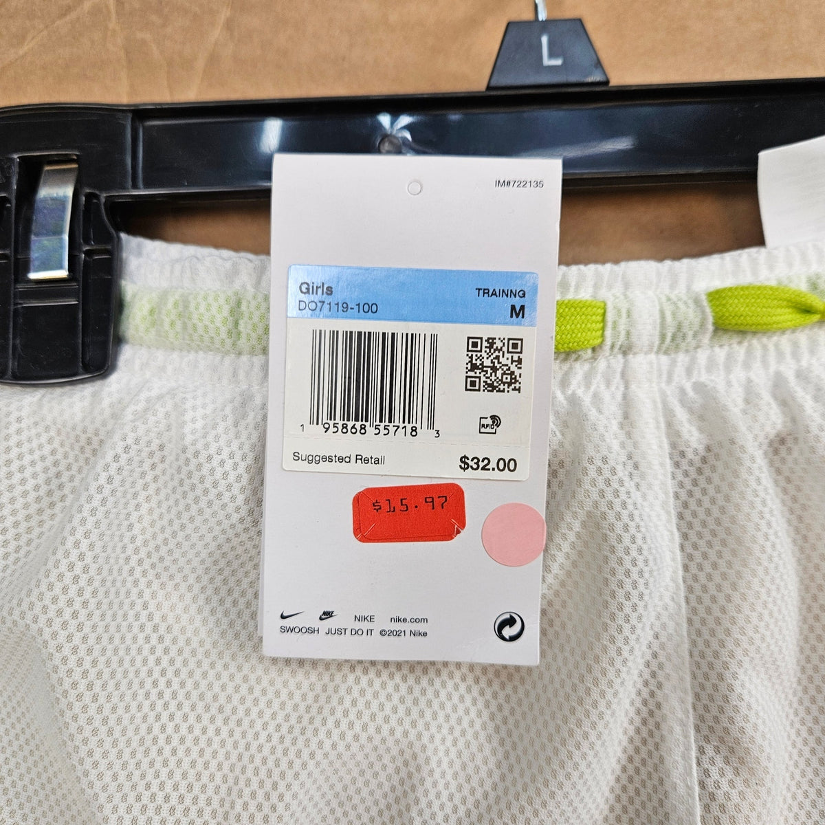 LOT OF 3 - NIKE GIRLS MEDIUM TRAINING SHORTS SKORT NWT
