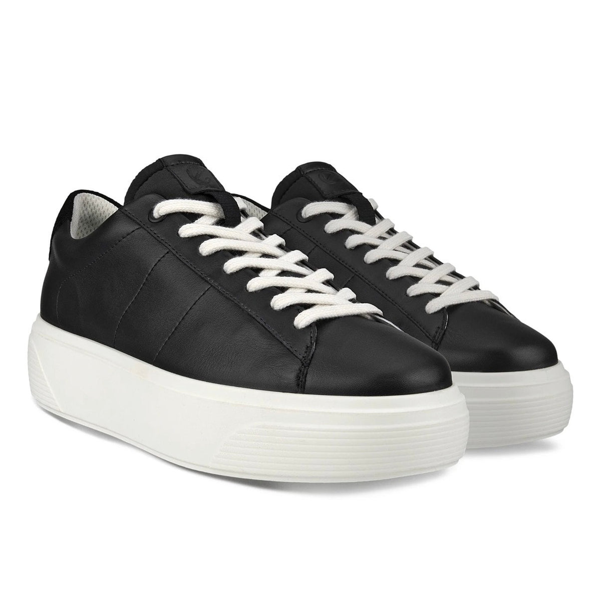 ECCO WOMEN'S 41 STREET PLATFORM BLACK LOW TOP SNEAKER NIB NO LID 21950301001