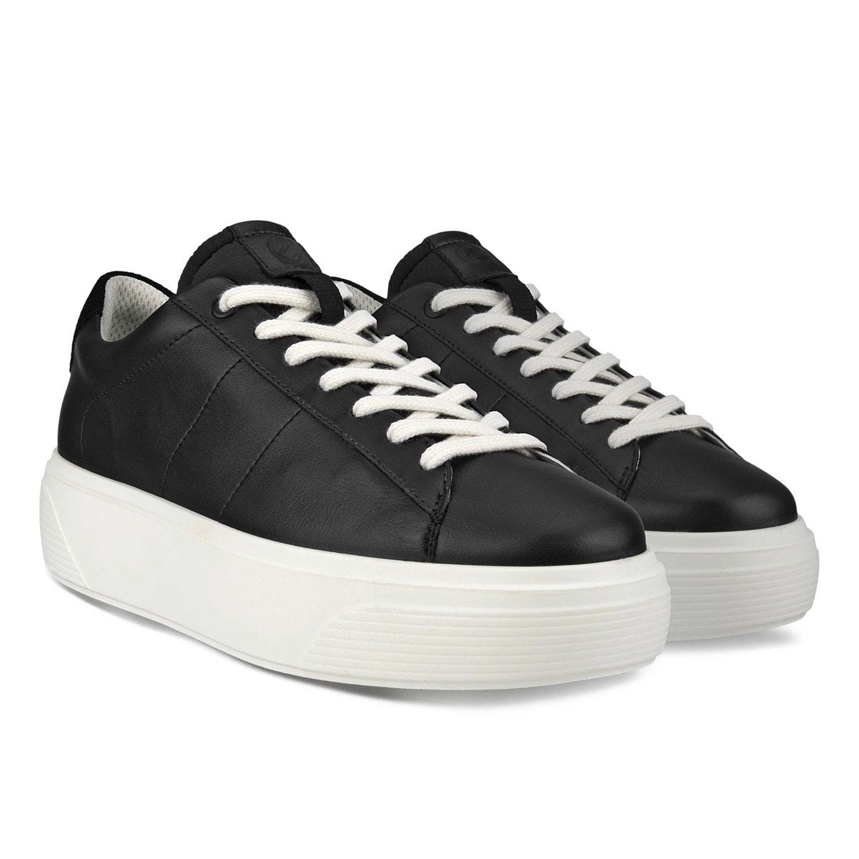 ECCO WOMEN'S 41 STREET PLATFORM BLACK LOW TOP SNEAKER NIB NO LID 21950301001