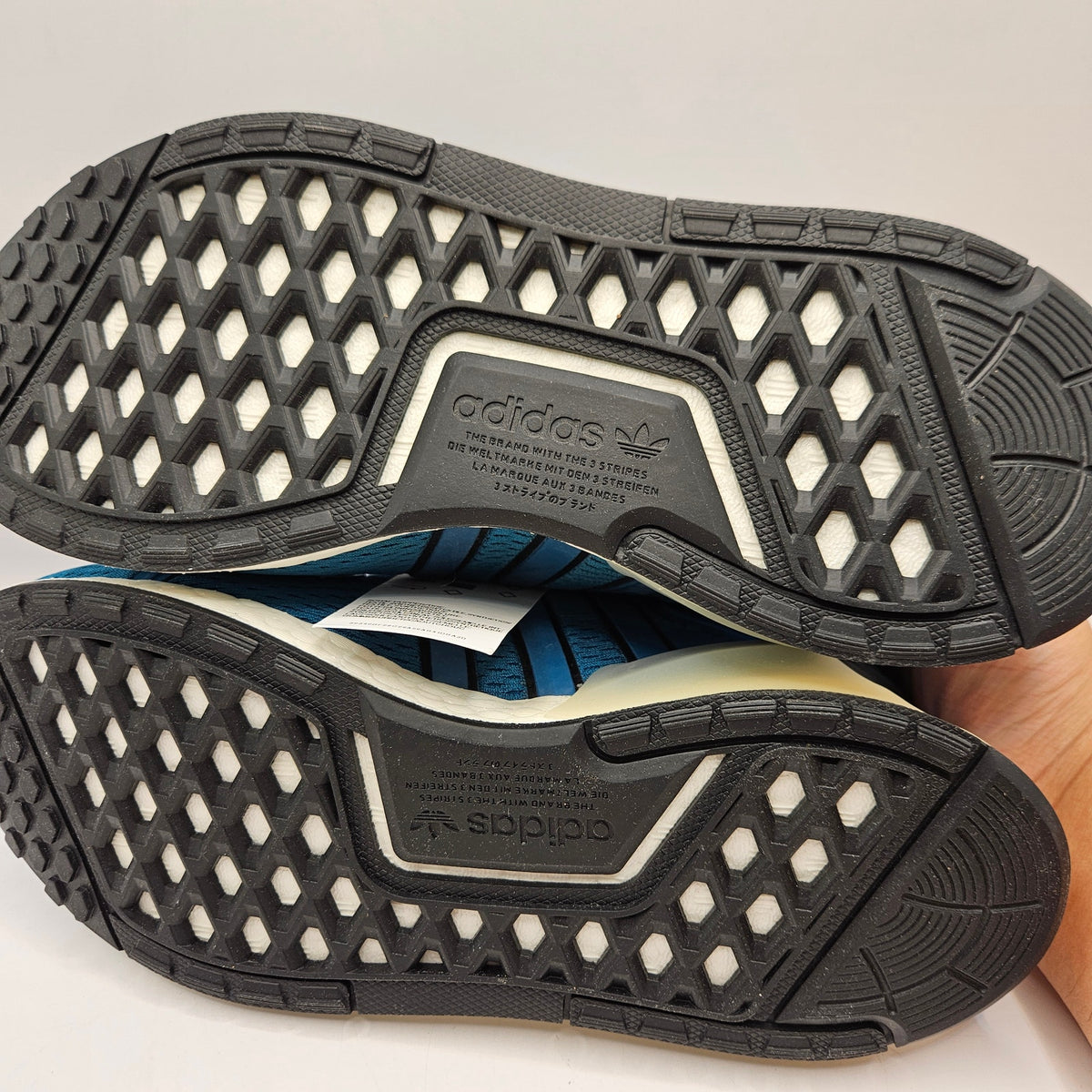 ADIDAS ORIGINAL MEN'S 5 NMD_V3 ACTIVE TEAL WHITE BREATHABLE ATHLETIC FZ6498